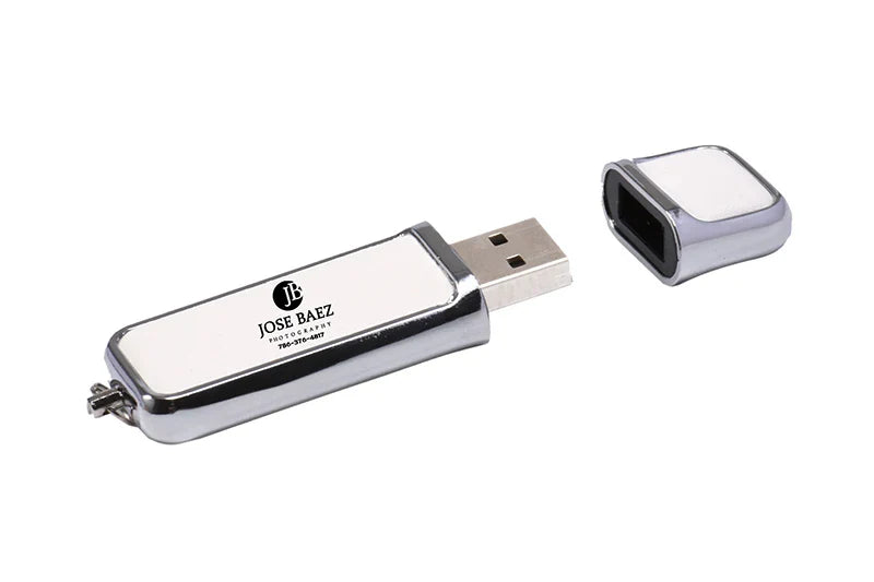 Leather USB 3.0 Flash Drive - Free Logo, 4GB-128GB High-Speed Memory Stick, Wedding Gift