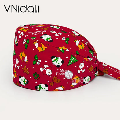 Tooth Printed Scrub Caps – Dental Surgical Hats for Women & Men, Operating Room Medical Hat