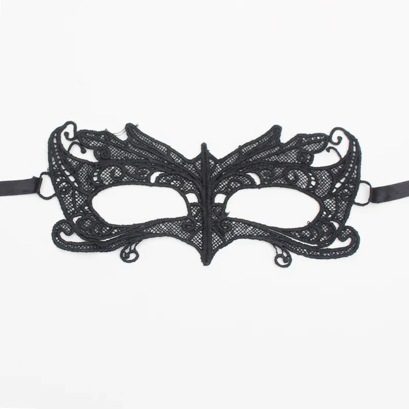 Sexy Lace Eye Mask for Women — Venetian Masquerade, Halloween & Carnival Half-Face Cosplay Party Mask