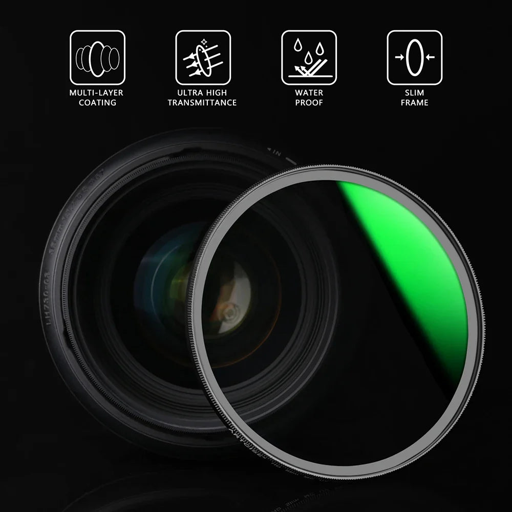 WEYLLAN MC HD Ultra Slim UV Lens Filter — Photography Camera Accessories (46mm to 77mm)