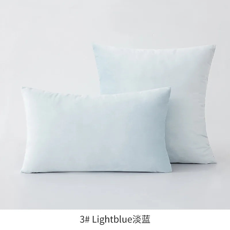 Inyahome Soft Velvet Cushion Cover - Pink Grey Beige Green Decorative Pillowcase For Bedroom Sofa 30x50cm 45x45cm