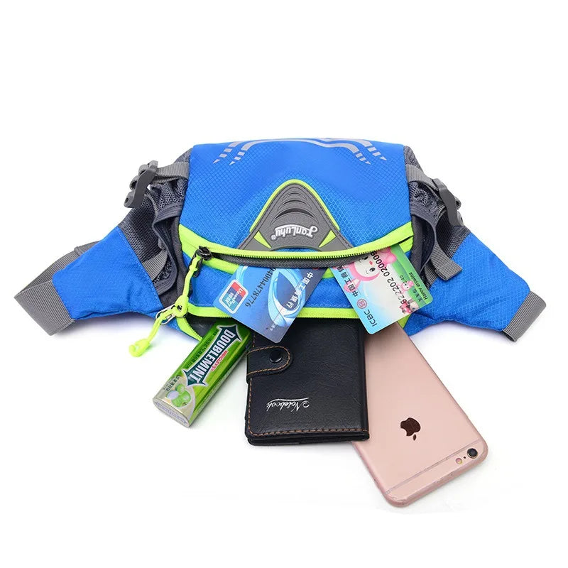 Outdoor Sports Waist Bag – Cycling, Running, Hiking & Fishing Fanny Pack with Water Bottle Pocket