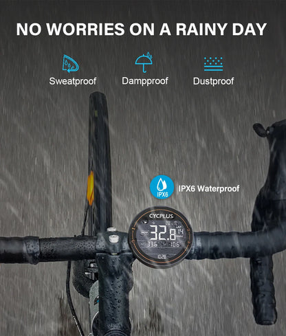 CYCPLUS M2 Wireless Bicycle Computer – ANT+ & Bluetooth GPS Speedometer, Waterproof Bike Cyclocomputer Accessories