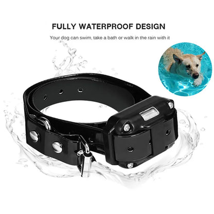 Electric Dog Training Collar: Waterproof Bark Collar with Remote Control, Rechargeable Anti-Barking Device for All Size Dogs