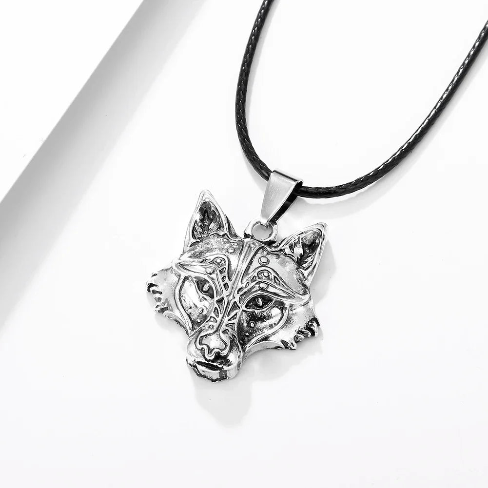 Norse "I Am Wolf" Viking Celtic Necklace for Men & Women - Popular Totem Amulet with Card, Jewelry Gift