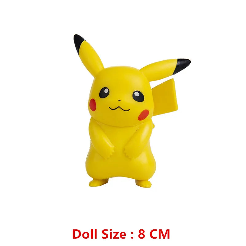 Pokemon 4-13cm Anime Figures – Pikachu, Mewtwo, Charmander, Blastoise Action Model Toy Gifts