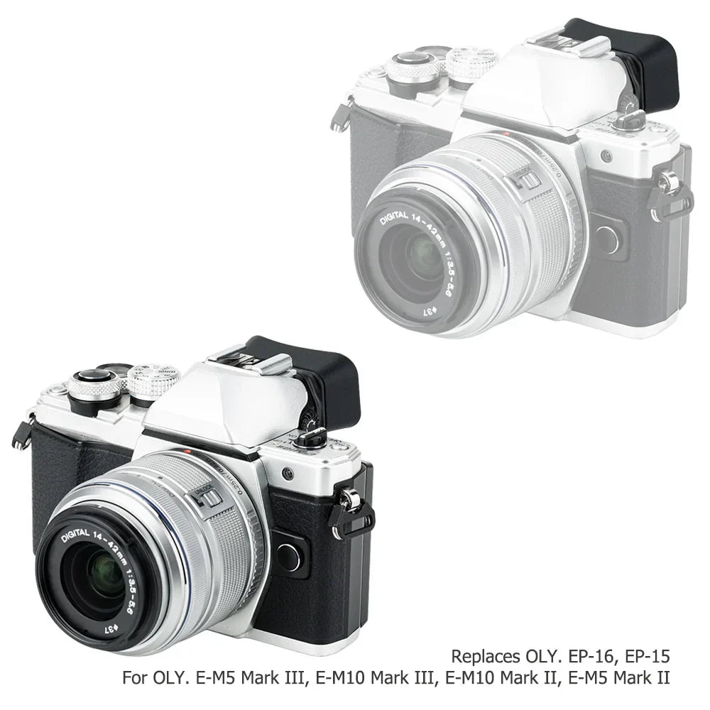 Camera Eyecup Viewfinder for Olympus OM System – Fits OM-5, OM-D E-M5 Mark III/II & E-M10 Mark III/II, Replacement for EP-16/EP-15