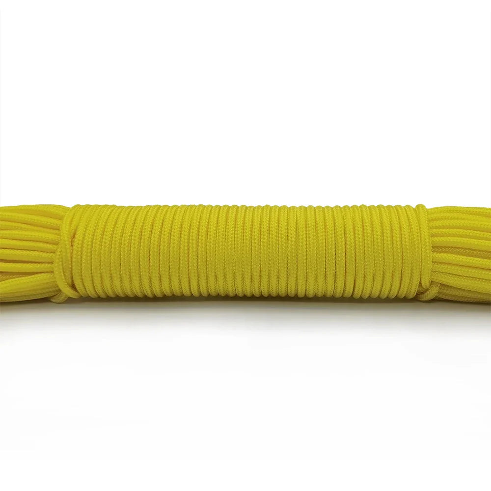 100FT 3mm Paracord Rope – Heavy Duty Parachute Cord for Hiking, Camping, Survival & DIY Bracelets
