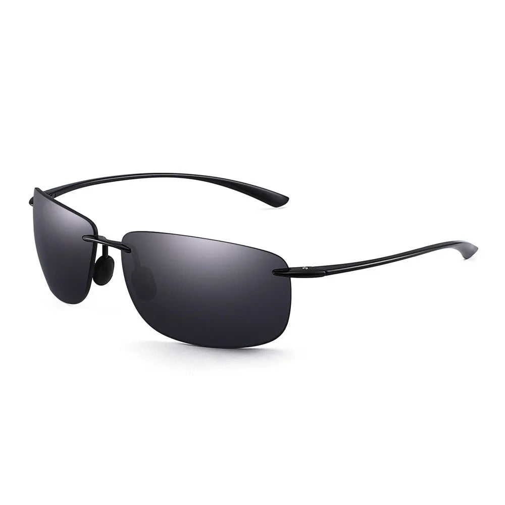 JIM Ultralight Sport Sunglasses – TR90 Rimless Frame for Men & Women, Ideal for Running, Fishing, Cycling, and Driving