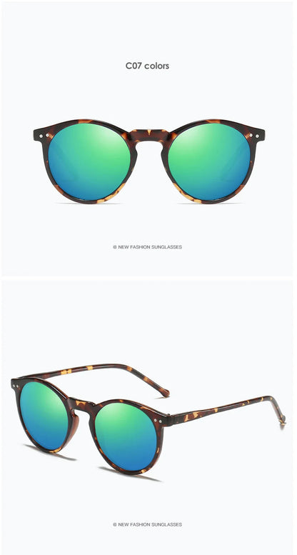 2025 Polarized Retro Round Sunglasses for Men & Women - Designer Vintage UV400 Goggles & Sun Glasses