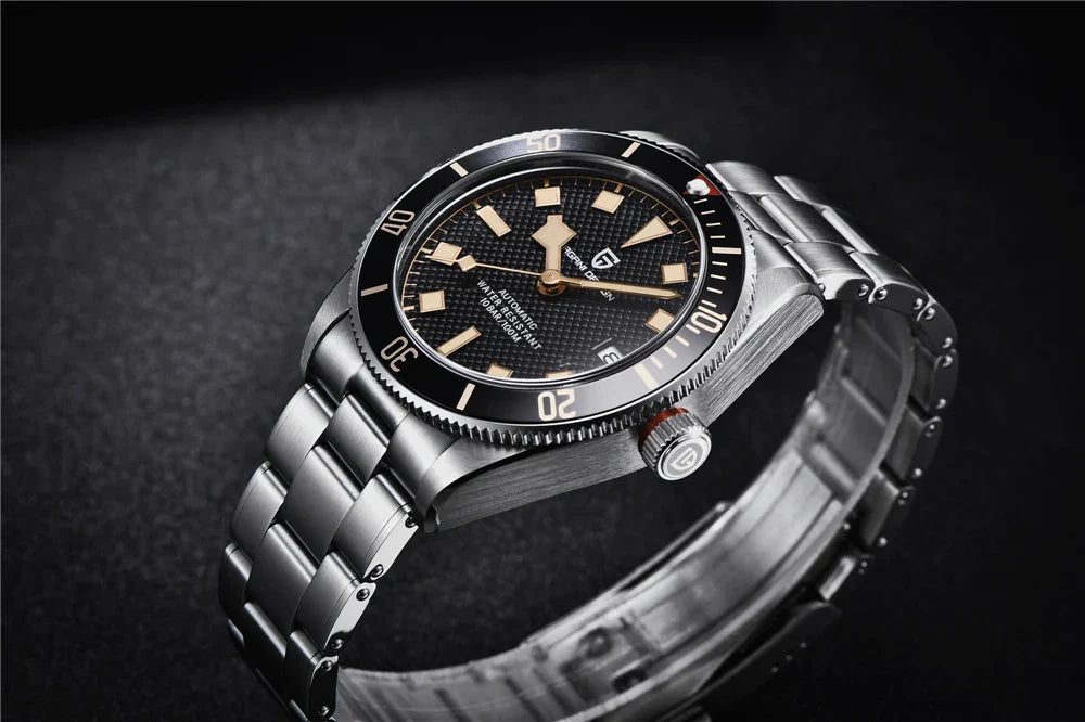 PAGANI DESIGN 2025 BB58 Men's Watch – Retro Automatic NH35A Mechanical, Luxury 100M Waterproof Wristwatch