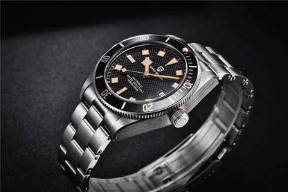 PAGANI DESIGN 2025 BB58 Men's Watch – Retro Automatic NH35A Mechanical, Luxury 100M Waterproof Wristwatch