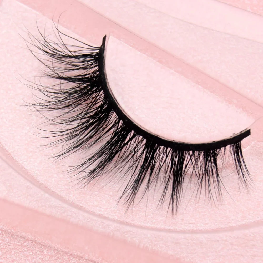 Visofree 3D Mink Eyelashes – Thick Handmade Full Strip Cruelty-Free False Lashes for Makeup M56