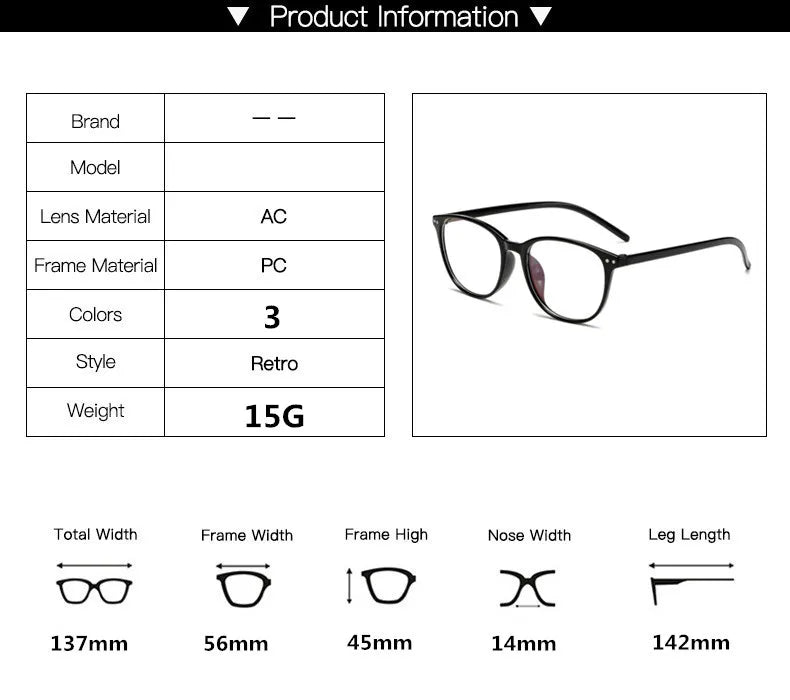 Fashion Reading Glasses for Men & Women – Anti-Blue Light Computer Eyewear for Presbyopia & Hyperopia, Diopter +1.0 to +4.0