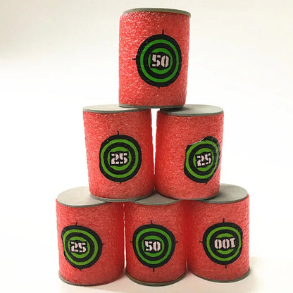 100pcs 7.2cm Soft Nerf Darts - Round Head Refill Sponge Bullets for NERF N-Strike Blasters, Kids Toy Gun Ammo