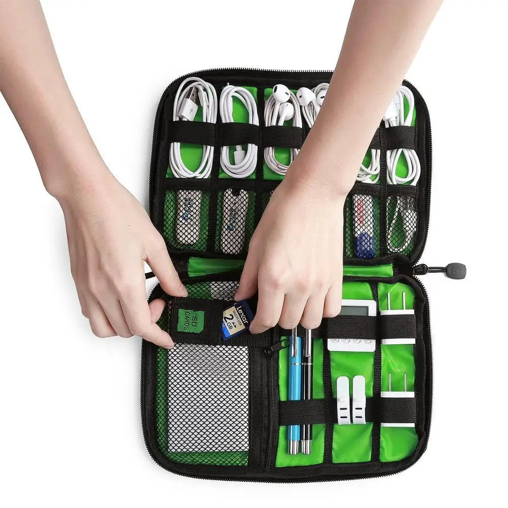 UTHAI T47 Portable Storage Bag – HDD, SSD, USB, Earphone & Charger Organizer Travel Case