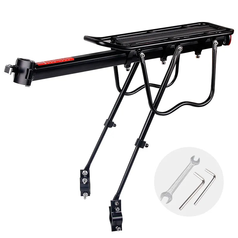 Deemount Bicycle Cargo Rear Rack Shelf - Luggage Carrier Stand Holder for Cycling Bags - Fits 20-29'' MTB & 4.0'' Fat Bike