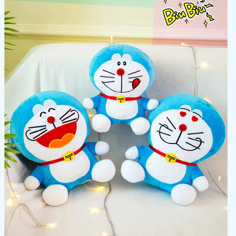 Anime Doraemon Kawaii Plush Toy – Soft Stuffed Animal Doll, Birthday Gift for Kids & Girlfriend
