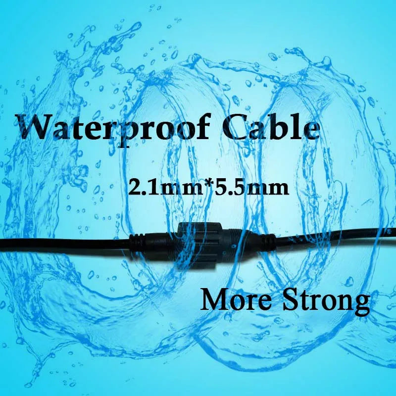 DC 12V Power Adapter Extension Cable – 5.5*2.1mm Male to Female Cord for CCTV Camera & Router, 1M to 10M Lengths