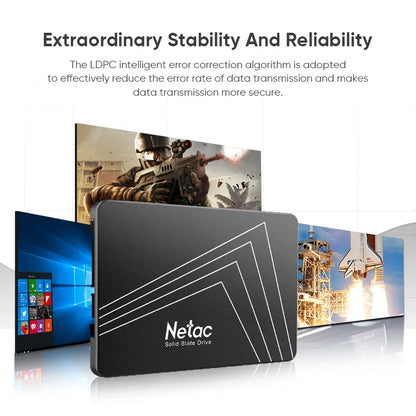 Netac SATA SSD Internal Solid State Drive – 128GB to 4TB HD SSD Disk for Laptops & PCs