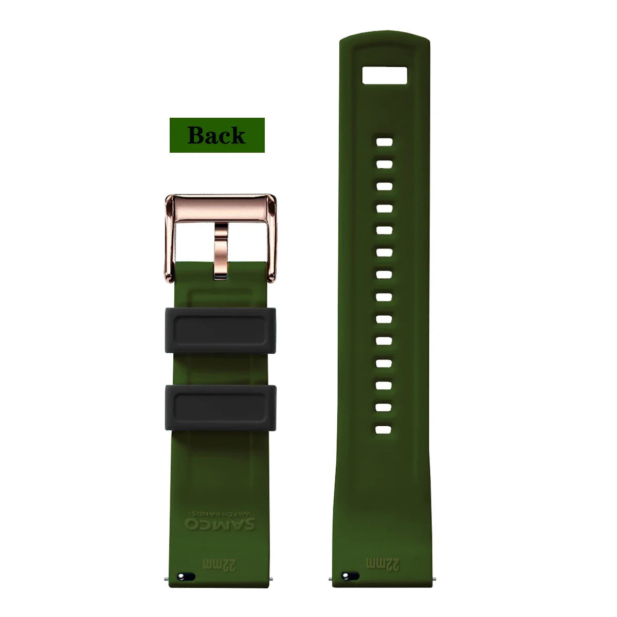 Premium Silicone Watch Band – Quick Release Rubber Strap, 18mm 20mm 22mm Replacement Watchband