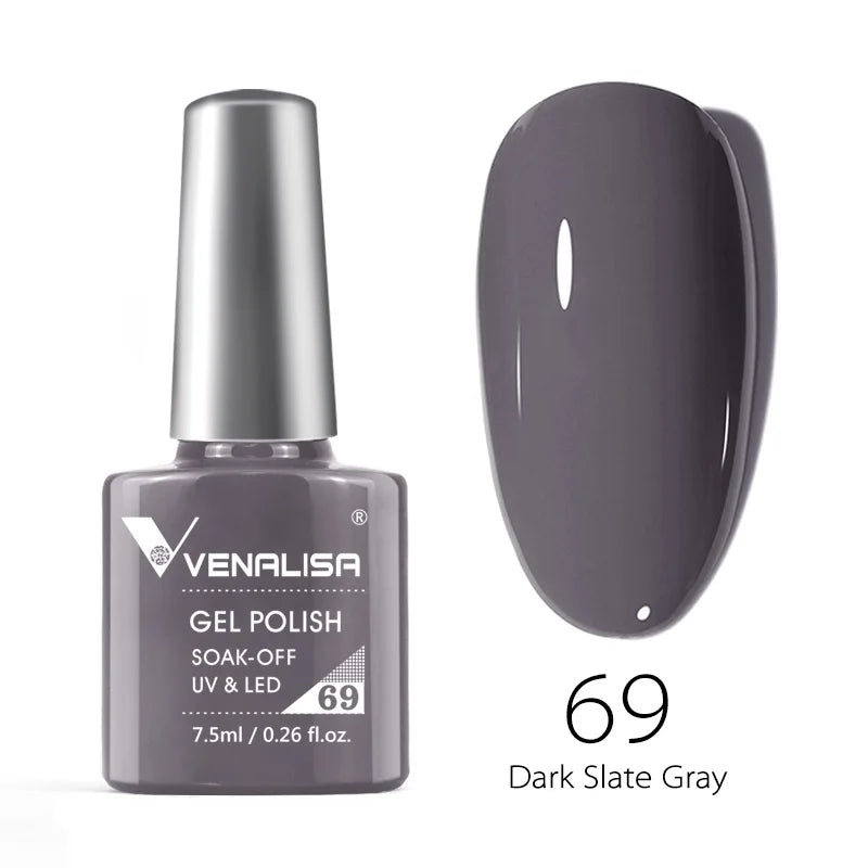 VENALISA 7.5ml HEMA-Free Nail Gel Polish – VIP4 Semi-Permanent Soak-Off UV/LED Gel Varnish, Full Coverage Nail Lacquer