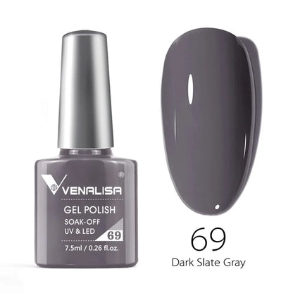 VENALISA 7.5ml HEMA-Free Nail Gel Polish – VIP4 Semi-Permanent Soak-Off UV/LED Gel Varnish, Full Coverage Nail Lacquer