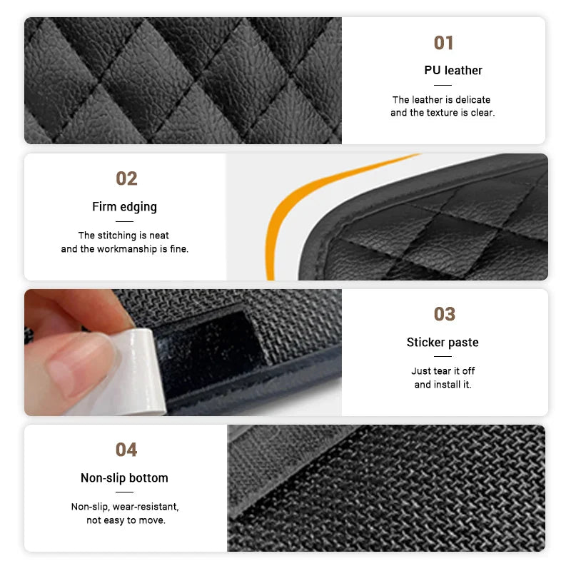 Multifunction Car Organizers - Pocket Bags for Car Storage Box, Collecting Bag for Cards, Phone, and Keys, Sticky Pouch for Car Interior
