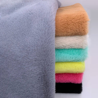 Sewbato Super Soft Artificial Rabbit Fur Fabric – 50x50cm Plush DIY Garment & Craft Material