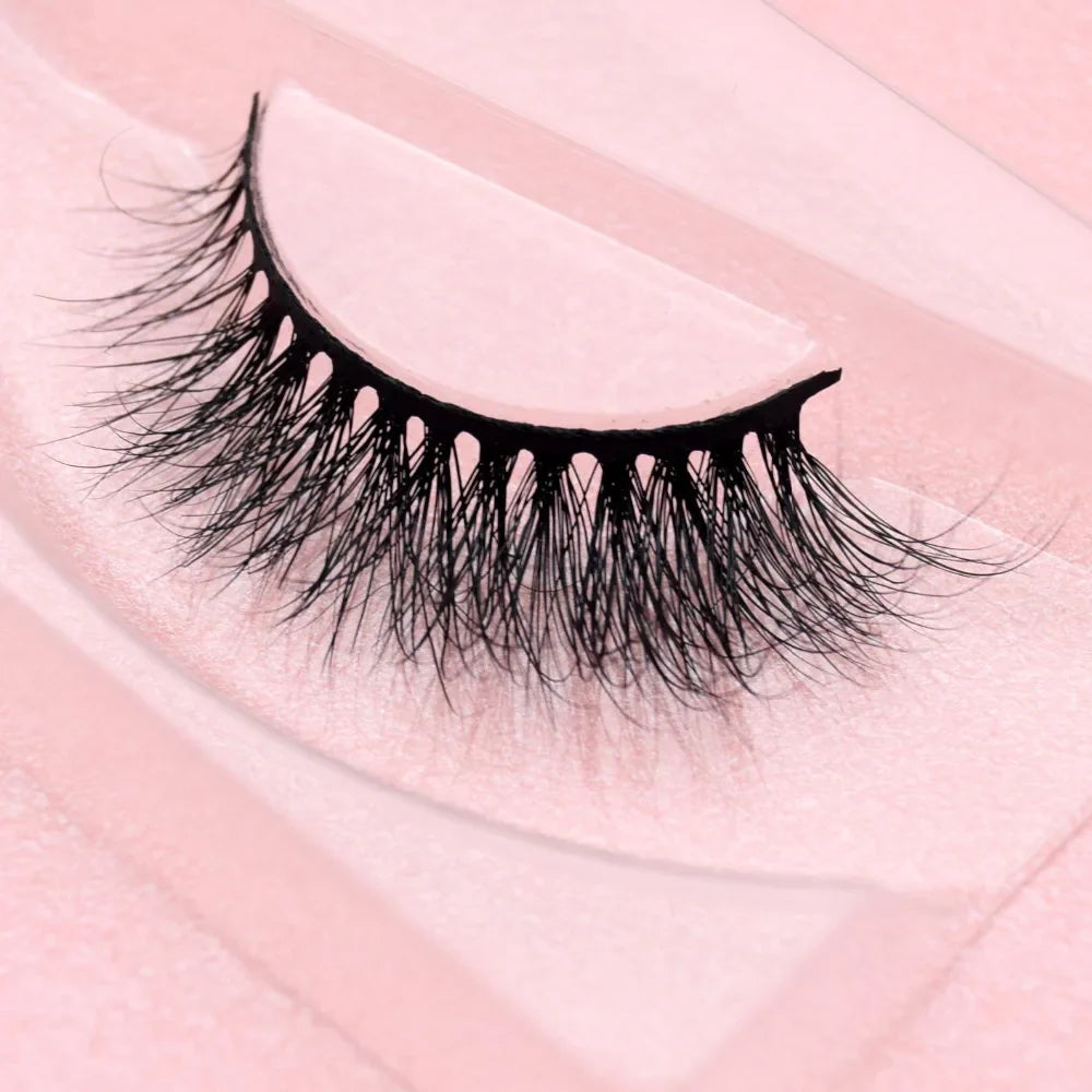 Visofree 3D Mink Eyelashes – Thick Handmade Full Strip Cruelty-Free False Lashes for Makeup M56