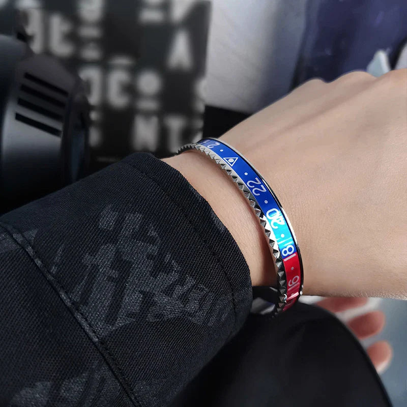 New Stainless Steel Digital Display Bracelet — Fashion Jewelry for Men & Women