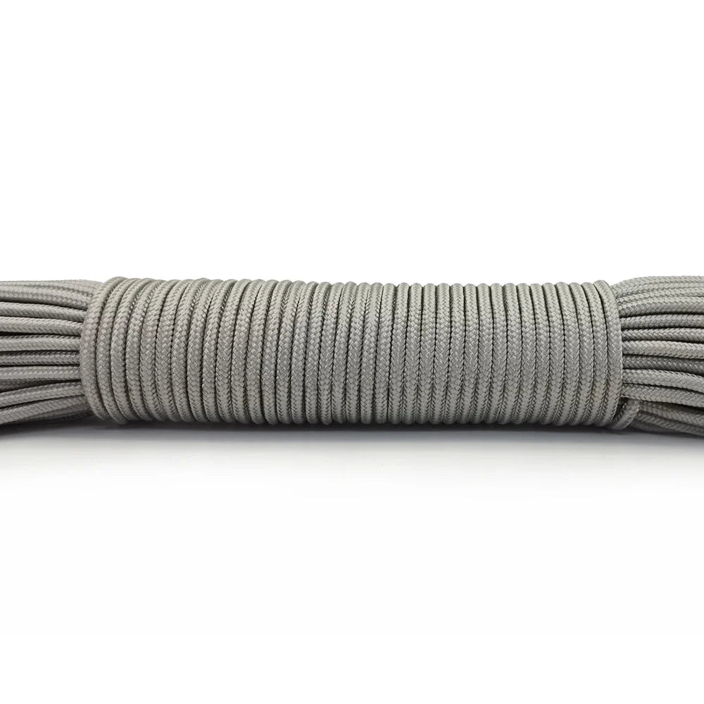100FT 3mm Paracord Rope – Heavy Duty Parachute Cord for Hiking, Camping, Survival & DIY Bracelets