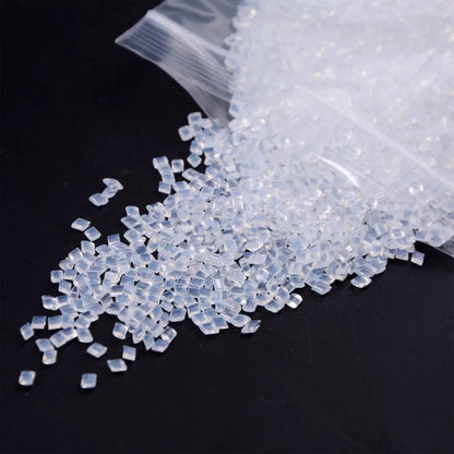 Italian Keratin Granules - 50g White Hair Extension Glue Beads for I-Tip & U-Tip Hair Extensions