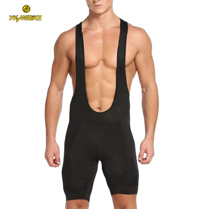 YKYWBIKE Cycling Jersey & Bib Shorts Set — Classic MTB Bike Clothing with Reflective Details