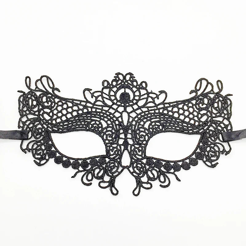 Sexy Lace Eye Mask for Women — Venetian Masquerade, Halloween & Carnival Half-Face Cosplay Party Mask
