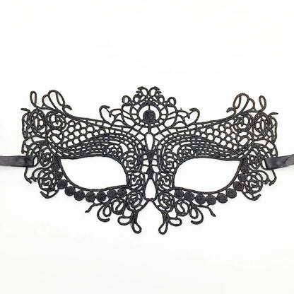 Sexy Lace Eye Mask for Women — Venetian Masquerade, Halloween & Carnival Half-Face Cosplay Party Mask