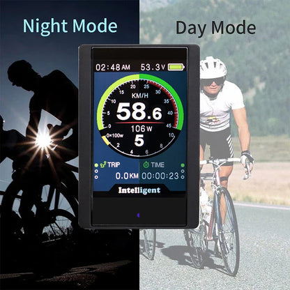 P850C Electric Bicycle Indicator – Full-Color LCD BF-UART Display for Bafang Mid Hub Motor, 36V-60V E-Bike