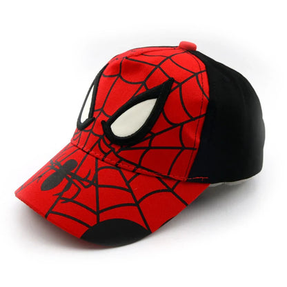 Disney Spiderman Baseball Cap - Cartoon Cotton Sun Hat for Boys and Girls, Breathable Summer Hip Hop Style