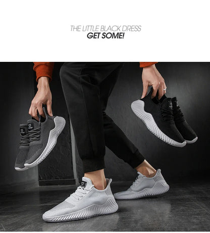 Men's White Sneakers – Casual Walking & Running Shoes, Plus Size 49, Tennis Masculino