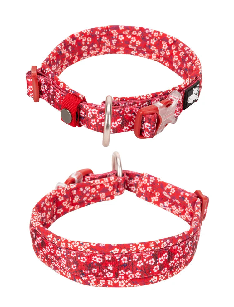 Truelove Floral Pet Collar – Padded Comfort Cushion, Camouflage Design for Small, Medium & Large Dogs, Outdoor Running Collar TLC5273