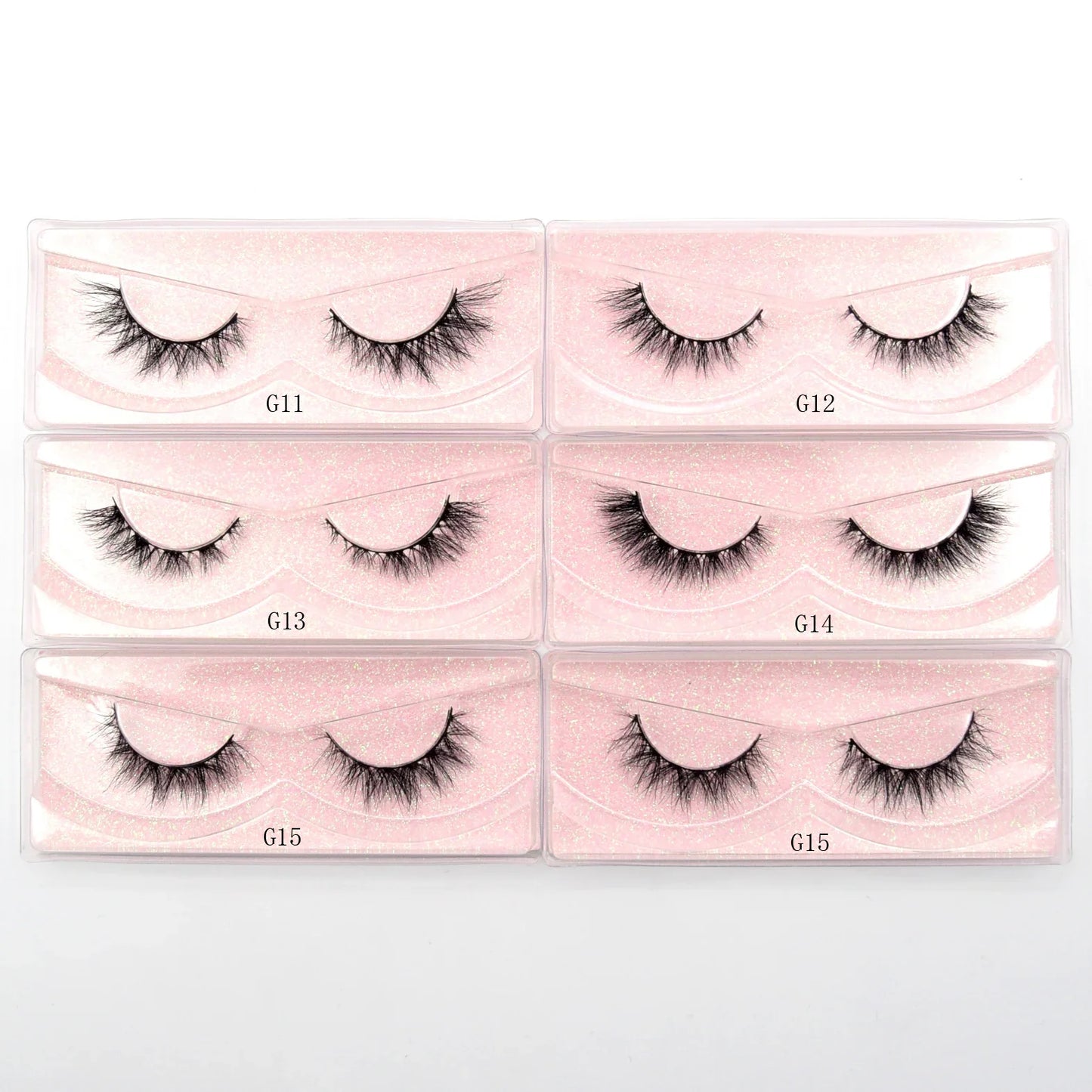 Visofree 13mm 3D Mink Eyelashes – Natural Long Handmade Cruelty-Free False Lashes for Makeup G04