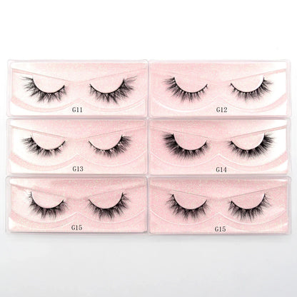 Visofree 13mm 3D Mink Eyelashes – Natural Long Handmade Cruelty-Free False Lashes for Makeup G04