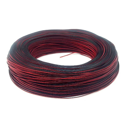 UL2468 2-Pin Copper Cable – PVC LED Strip Extension Wire (16–28 AWG, White/Black/Red)