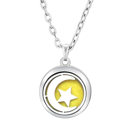 Stainless Steel Tree of Life Aromatherapy Necklace – Essential Oil Diffuser Pendant for Women