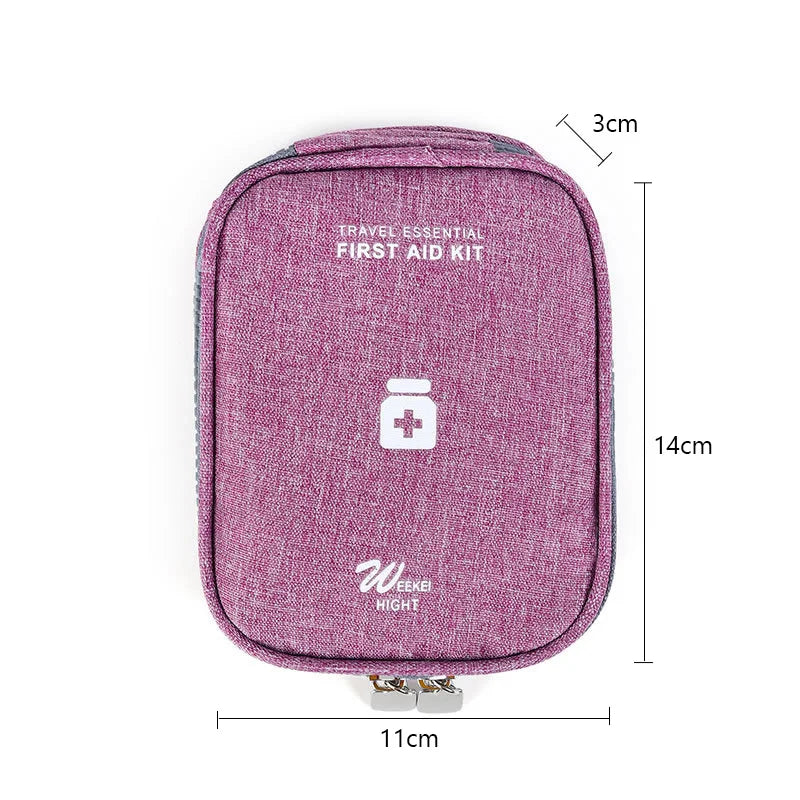 Mini Portable Medicine Storage Bag — Travel First Aid Organizer for Camping, Emergency, and Survival, Pill Case