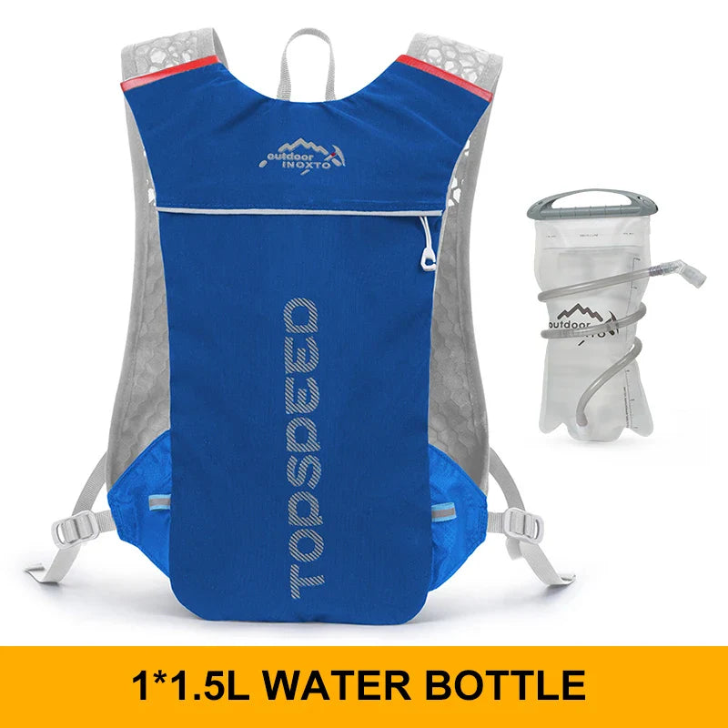 INOXTO 5L Trail Running Backpack - Ultra-Light Hydration Vest for Marathon & Cycling with 1.5L/2L Water Bag