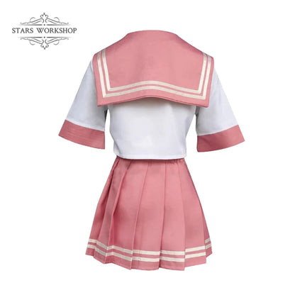 Fate Grand Order Astolfo Cosplay Costume – Fate Apocrypha Rider JK Uniform Sailor Suit Skirt for Women, Halloween