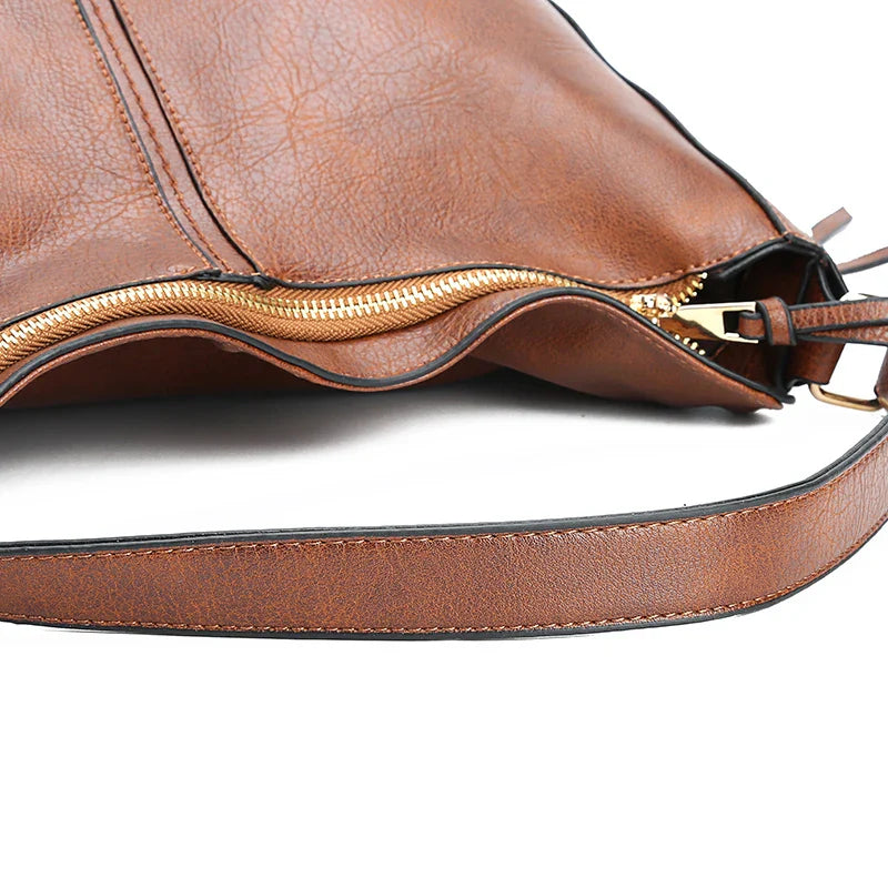 DIDABEAR Leather Hobo Bag for Women - Fashion Shoulder Bag, Large Capacity Vintage Tote Purse