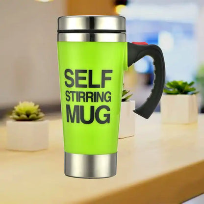 NEW!!! Stainless Steel Self-Stirring Coffee Cup with Custom Logo - Battery or Rechargeable