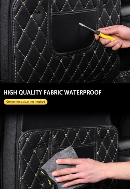 PU Leather Car Seat Back Protector – Anti-Kick Pad for Kids, Child Kick & Dirt Protection, Auto Accessories